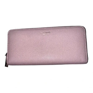 Kate Spade Long Zip Wallet Warm Pink Patent Leather